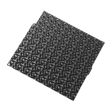 Imagem de Hyuduo Placa de Construção PEO e PET de Dupla Face Diamante Cama de Impressão Flexível Com Textura Com Acabamentos Foscos Suaves e Estética de Fibra de Carbono para Impressora 3D PLA