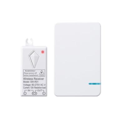 Imagem de Interruptor de luz remoto portátil sem fio, CA 80 ~ 275 V receptor de luz de parede para ventilador de lâmpada DIY