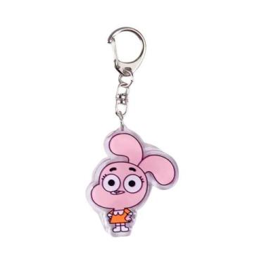 Imagem de Chaveiro Acrílico Engraçado E Fofo De Anime Gumball, Charme Para Bolsa
