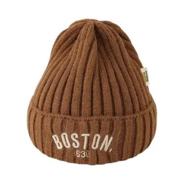 Imagem de Gorro De Inverno Quente Para Meninas E Meninos, Vintage, Bordado BOSTO