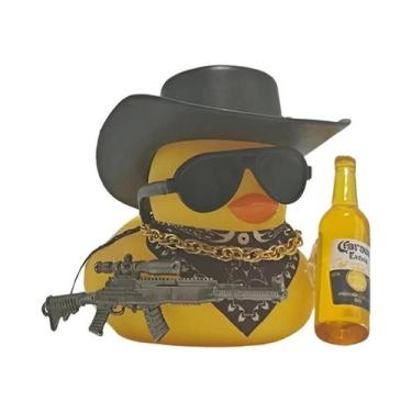 Imagem de Engraçado Pato De Borracha Cowboy Para Decoração De Carro, Adorno Para