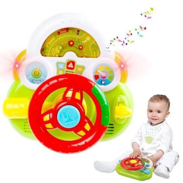 Imagem de Volante de brinquedo infantil fom fom buzina didáctico - Toy King