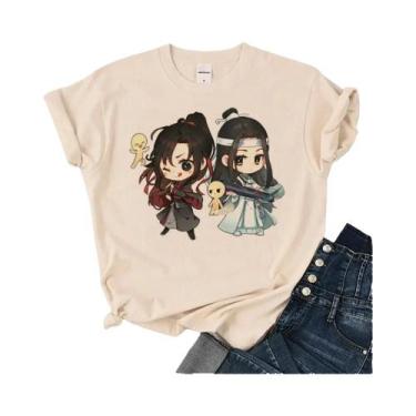 Imagem de Camiseta Feminina Solta Com Decote Redondo Mo Dao Zu Shi Manga Japones