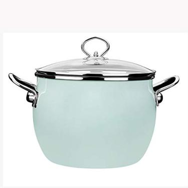 Imagem de Conjuntos de utensílios de cozinha Potenamel para sopa, pote de cozinha, pote de leite, guisado, panela de indução, fogão, chama, universal, panela de grande capacidade (cor: B) (B)