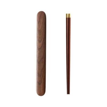 Imagem de Conjunto De Talheres Premium Em Madeira De Noz Com Colher E Estojo Por