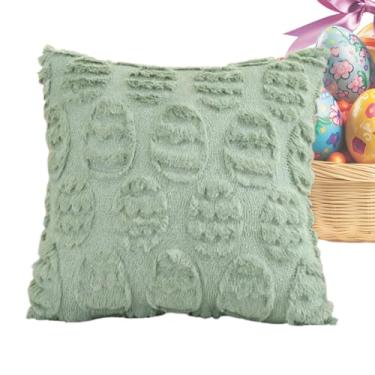 Imagem de Capas de Almofada da Páscoa,Fronha Almofada Macia 45x45cm com Estampa de Ovos - Capa de Temática de Páscoa - Para Sofá da Sala de Estar Sala de Jantar Quarto Decoração de Interiores