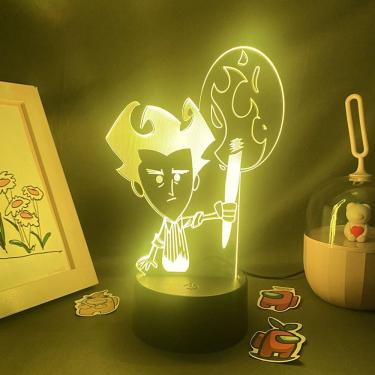 Imagem de Luz noturna LED 3D Don`t Starve Wilson Color Changing