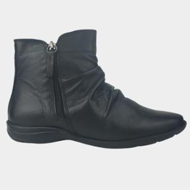 Imagem de Bota Feminina Rasteira Pando Slouch Couro Legítimo-Feminino