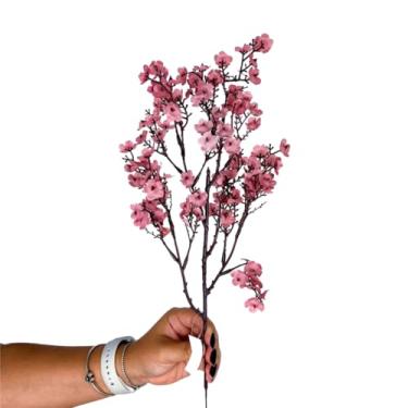 Imagem de Buque De Flor Artificial Cerejeira Mosquitinho Para Decoração Montagem de Arranjos, Wedding Venues & Home Altars, Long-Lasting Beauty Without Care(Rose,kit com 3 unidades)