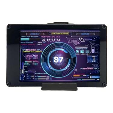 Imagem de Mini tela IPS USB de 3,5 polegadas, exibição do painel do sensor do PC com editor de tema visual, monitor de temperatura do computador, monitor de dados da CPU do PC para exibição de dados da RAM da G