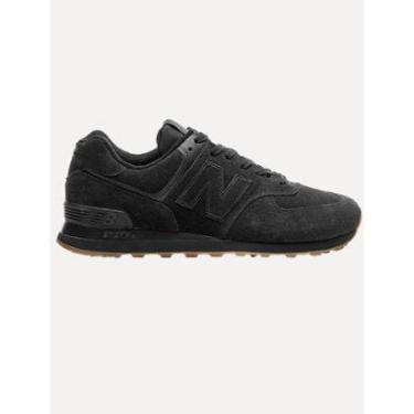 Imagem de Tênis New Balance Masculino Casual Suede U574v2 All Black Preto-Masculino