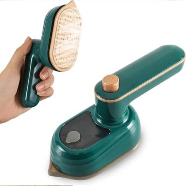 Imagem de Mini Ferro de Passar Roupas Portátil para Viagem 110V | Design Compacto e Ergonômico com Spray de Água | Base Antiaderente para Todos os Tecidos | Leve e Potente para Mala e Casa