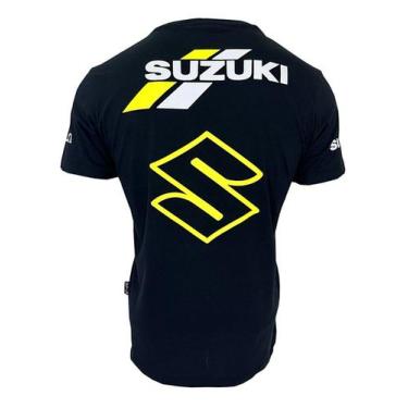 Imagem de Camiseta Masculina Susuki 100% Algodão - Suzuki, Preto, G1
