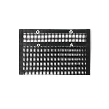 Imagem de Pouch de Grelha Malha Reutilizável Antiaderente para Churrasco com Botões Fechamento Grelhas a Carvão Gás e Elétricas Te