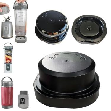 Imagem de Tampa da lâmina e tampa do recipiente para liquidificador portátil Ninja Blast série BC100 e série BC151, acessórios, peças de reposição, à prova de vazamento, lavável na lava-louças, (preto)