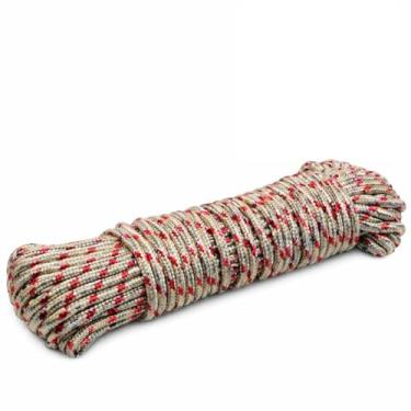 Imagem de Corda para Varal de Roupas em Polipropileno (PP) Trançada Reforçada, Resistente, Antimofo e Anti-UV, Uso Interno/Externo, Reposição para Varal de Teto e Quintal - 20Metros