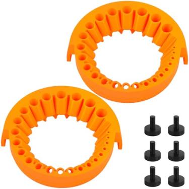 Imagem de MABCIRY Afiador de brocas, ferramenta de moagem de broca de plástico eficiente, acessórios de rebarbadora multiuso para brocas de 2 a 13 mm, compatível com moedor de 125 mm para moagem e polimento