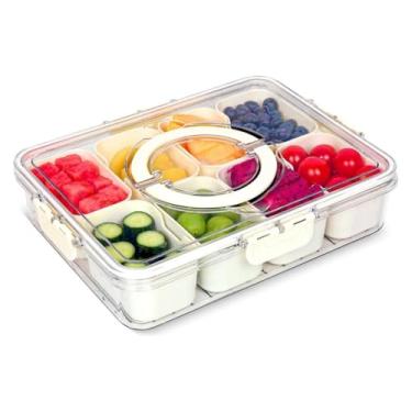 Imagem de Organizador de Geladeira Hermético com Divisórias – Pote Organizador Multiuso para Alimentos e Organização de Cozinha(K0616)