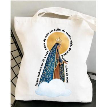Imagem de Bag Ecobag Totebag Nossa Senhora Cuida De Mim Aesthetic Unissex - Snek