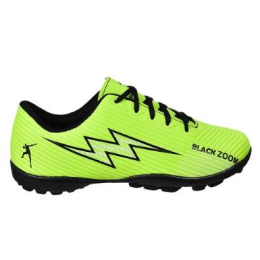 Imagem de chuteira society adulto infantil masculina - black zoom, Verde, 38