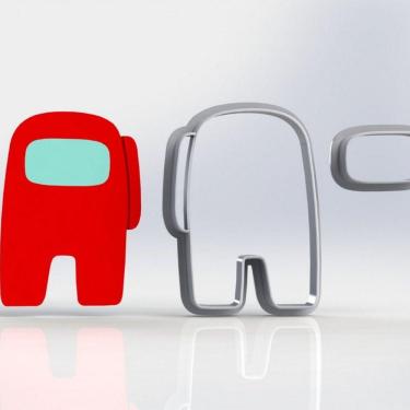 Imagem de Cortador Amongus Modular Tamanho 5cm