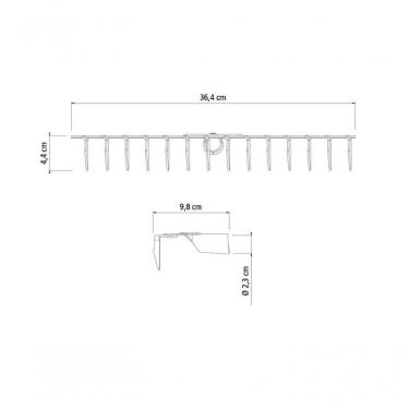 Imagem de Ancinho Tramontina Estampado Metálico 14 Dentes Sem Cabo