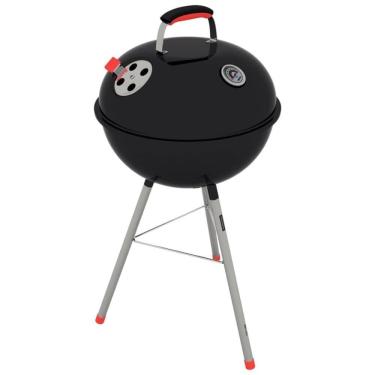 Imagem de Churrasqueira A Carvão Tramontina Tcp-450l Com Tampa E Utensílios Em Inox