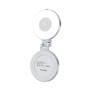 Imagem de Mini Ring Light Magnético Universal Com Espelho E 3 Modos Para Celular
