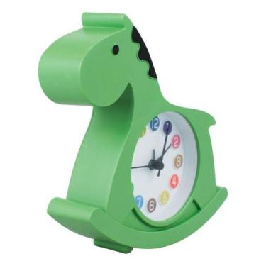 Imagem de Relógio Infantil Despertador Cavalinho Balanço - 18x20cm - Taimes
