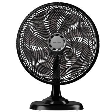 Imagem de Ventilador de Mesa 50 Cm Turbo 10 Pás 150W Oscilante 3 Velocidades 110V Preto Ventisol 17598