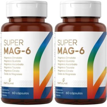 Imagem de KIT 2X Super MAG-6 60 Cápsulas - Natulha