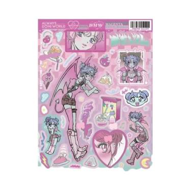 Imagem de Adesivos Estilo Instagram Spicy Girl 1/4 Peças Personagem Domi Popular