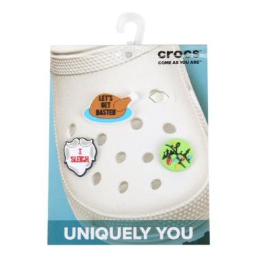 Imagem de Jibbitz Infantil Crocs New Holiday - 3 Packs, Colorido, Único