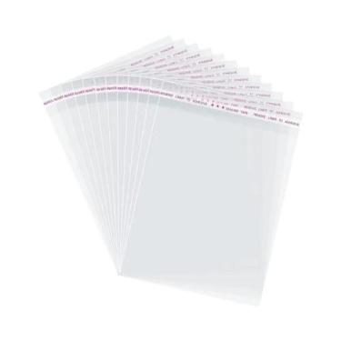 Imagem de Sacos Plásticos Transparentes Autoadesivos 30 50 100pcs Vários Tamanho