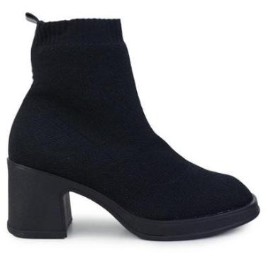 Imagem de Bota Feminina Piccadilly Calce Fácil Preto - 668001-02-Feminino