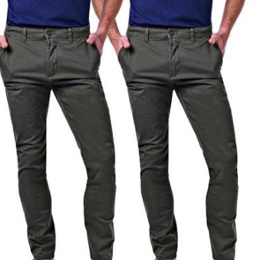 Imagem de Kit 2 Calças Masculinas Chino-Masculino