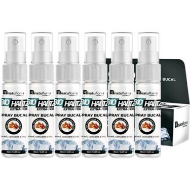 Imagem de ARROMATIZANTE BUCAL EXTRA FORTE BIO HALITZ SPRAY 18ml NATUFLORES kIT 6