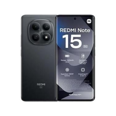 Imagem de Smartphone RedmiNote 15 5G Preto  8GB RAM 256GB Global - RedmiNote15 5