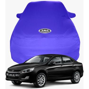 Imagem de Capa de Carro Jac J5 Tecido  Lycra Premium - Cadilhe Capas, Azul Royal