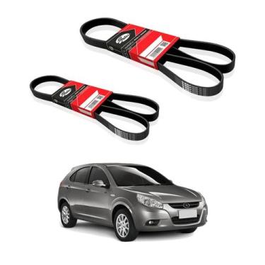 Imagem de Kit Correia Alternador E Direção Para JAC J3 E J3 Turin 1.4 1.5 2011 A