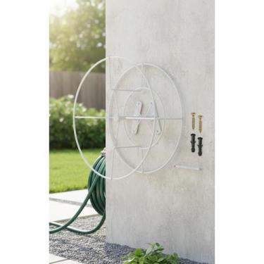 Imagem de 2x Enrolador Mangueira Giratório 30m  Jardim Organizado - Congratulati