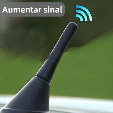 Imagem de Antena Universal Preta Para Carro FM AM DAB 6.5cm Montagem No Teto Ace
