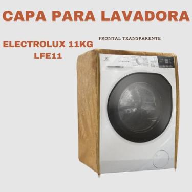 Imagem de Capa para lavadora electrolux 11kg lfe11 transparente flex - Capas Fle