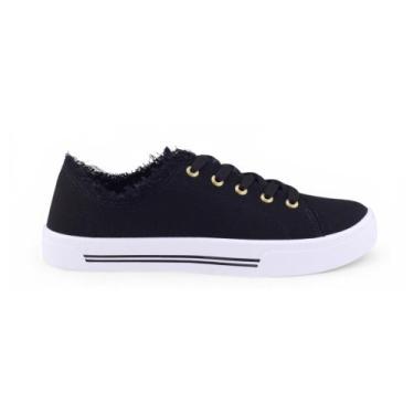 Imagem de Tênis Feminino Moleca Casual, 36, Preto