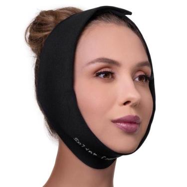 Imagem de Faixa Facial Sem Costura Anatômica Para Mento 143 Rigel, Preto, Único