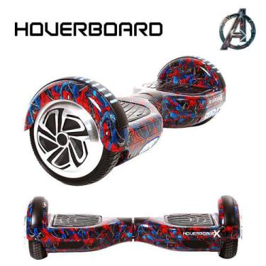 Imagem de Esqueite Elétrico 6,5" Homem Aranha Hoverboard Bluetooth