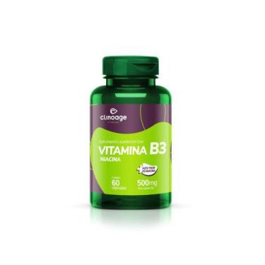 Imagem de Vitamina B3 500 Mg 60 Capsulas Clinoage