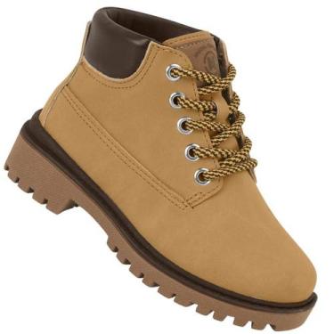 Imagem de Bota Coturno Infantil Molekinho 2144.214 Masculino, Mostarda, 21