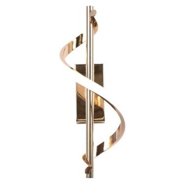 Imagem de Arandela Espiral Dourado 36cm Led 10W 3 em 1 Bivolt - PARIS LUZ