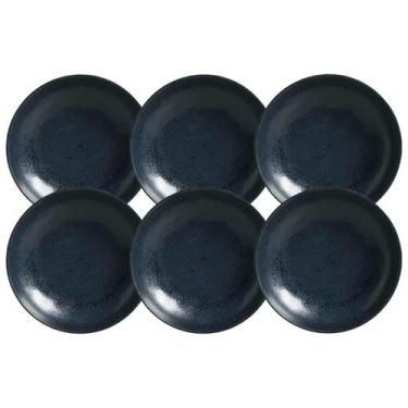 Imagem de Jogo 6 Pratos Fundos 830ml Cerâmica Orgânica Porto Brasil Bi